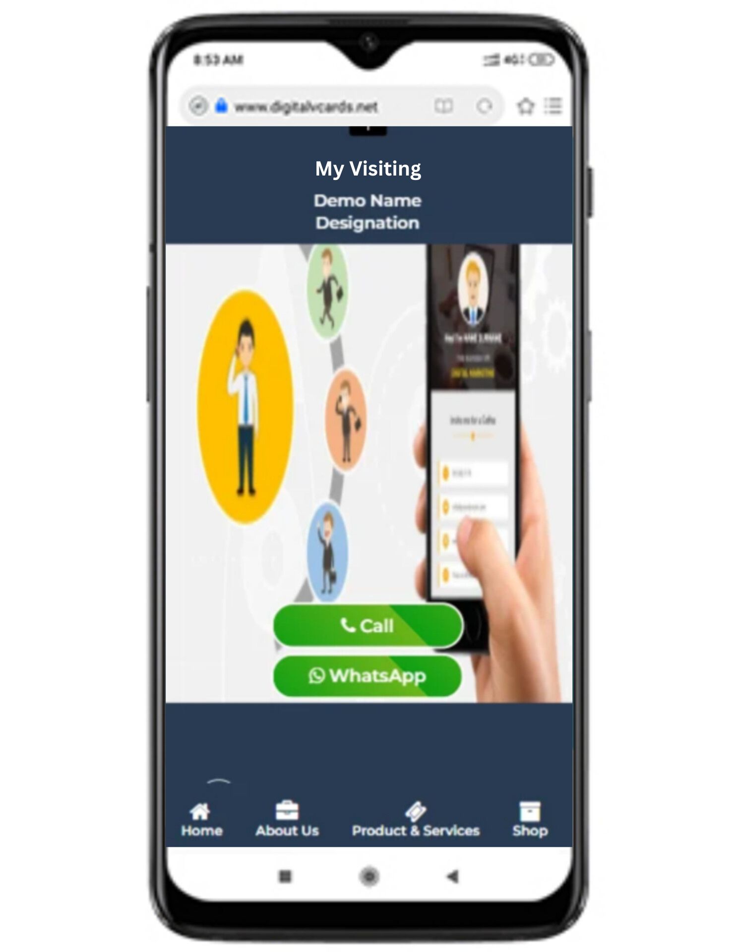 Digital Business Card Template 1